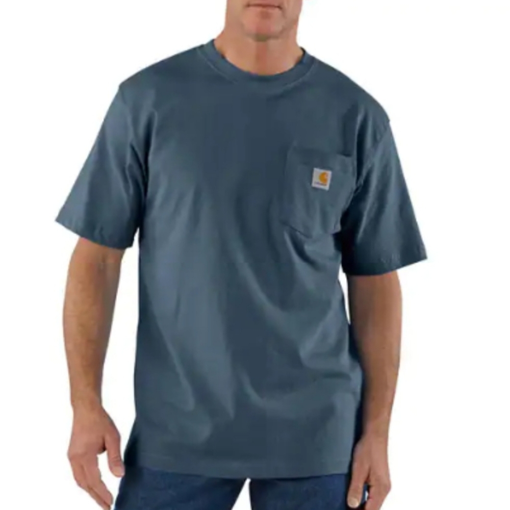Carhartt mens pocket tee size large tall workwear rugged